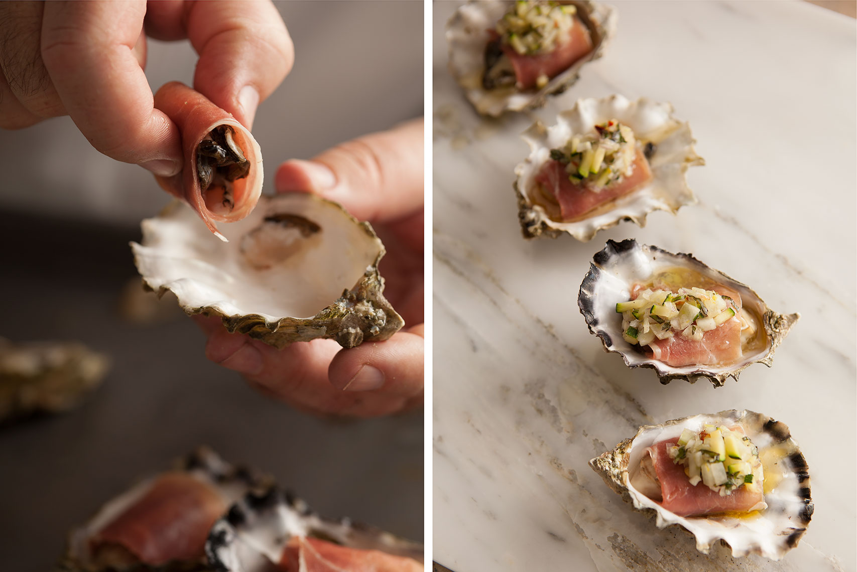 Prosciutto Wrapped Oysters